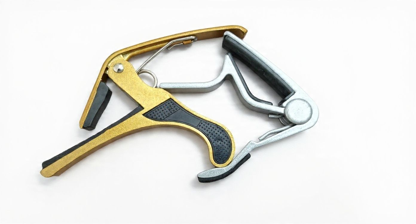 sls music B4 golden and B5 silver Guitar Capo for Acoustic Guitar, Spring Guitar Capo Spring Guitar Capo-picture-28
