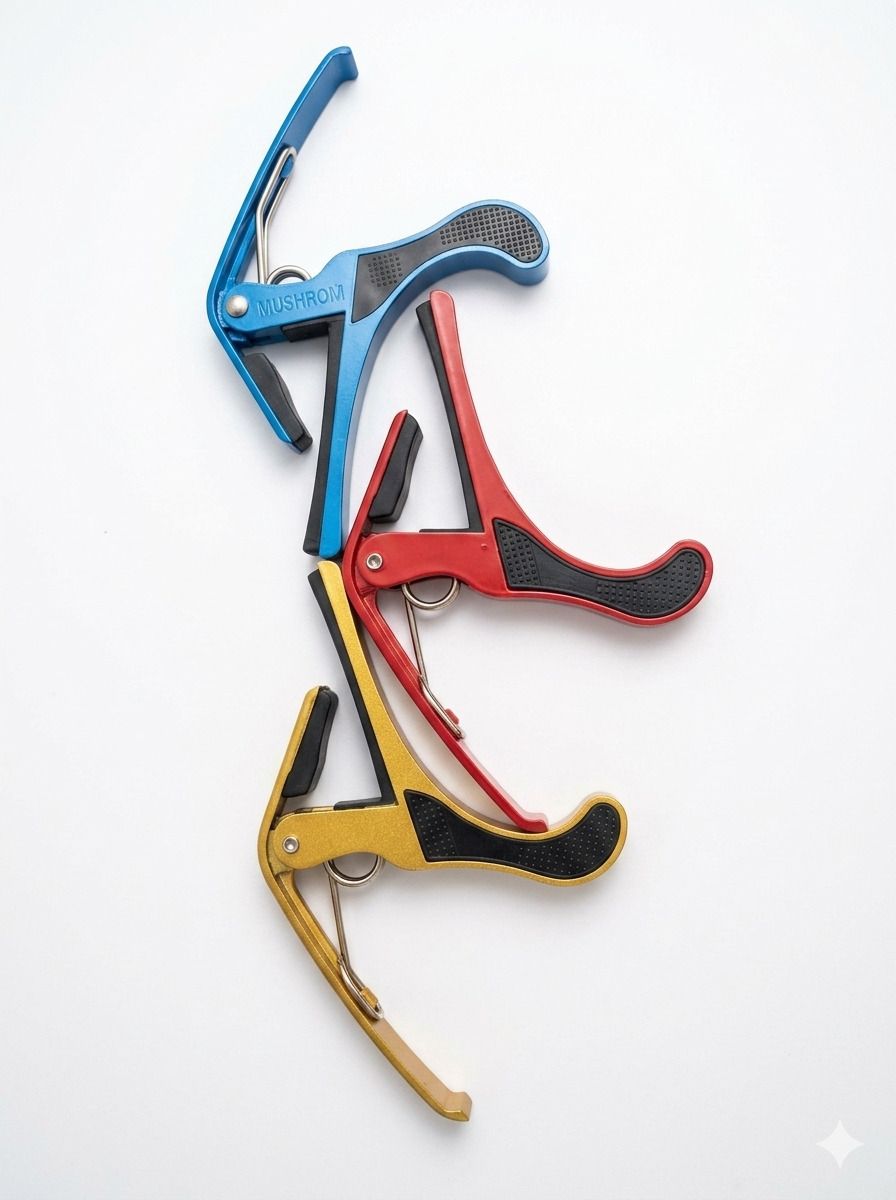 sls music 3 b4 multicolour guitar capo for acoustic guitar spring guitar capo Spring Guitar Capo-picture-33