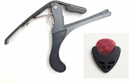 sls music Guitar B4 black Capo with 1black holder for acoustic guitar Spring Guitar Capo-picture-22