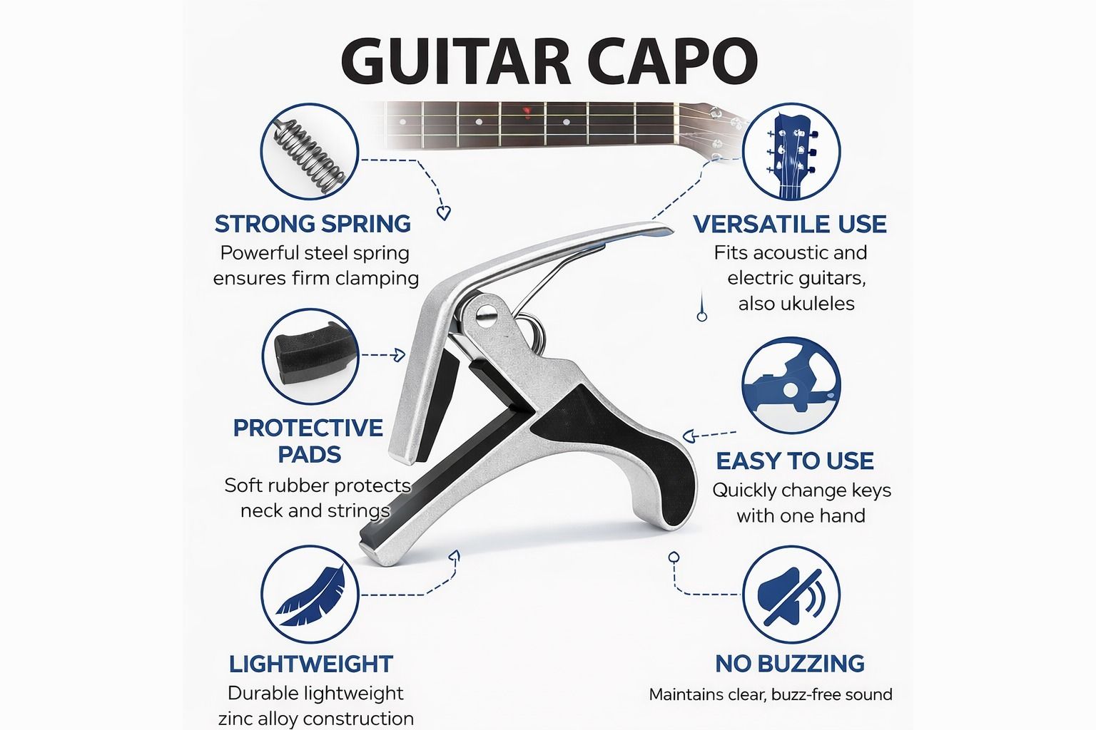 music galaxy Clutch Guitar Capo-picture-42