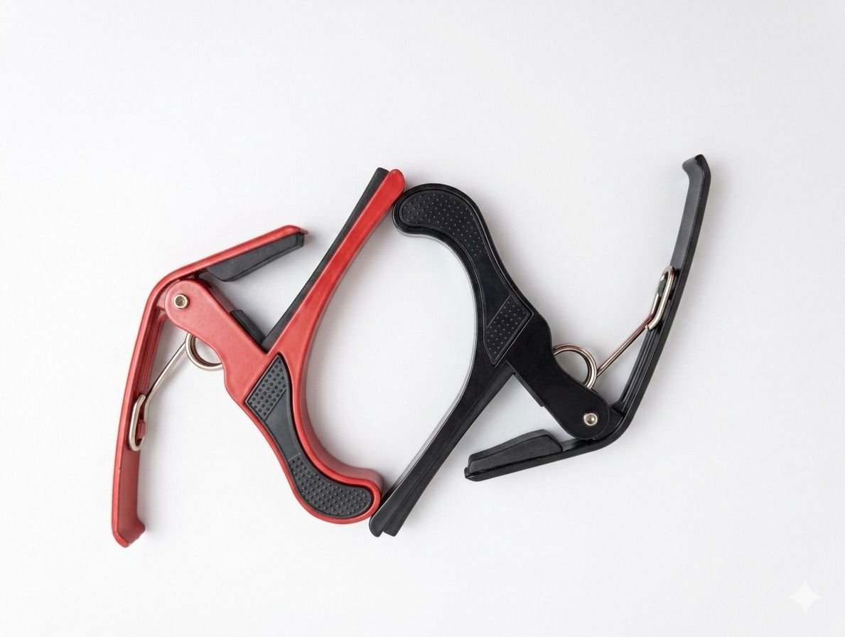 2 B4 black & Red capo for acoustic guitar Spring Guitar Capo-image-34