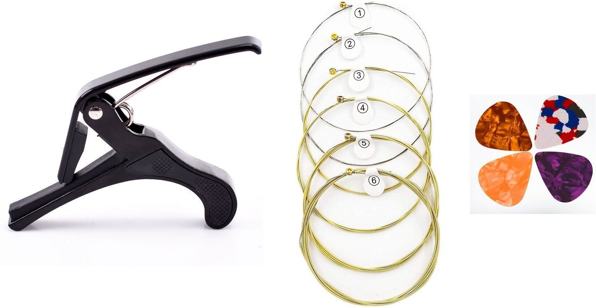 amg music Acoustic Guitar Capo Quick Change for Electric Guitar with String& picks Clutch Guitar Capo-picture-26