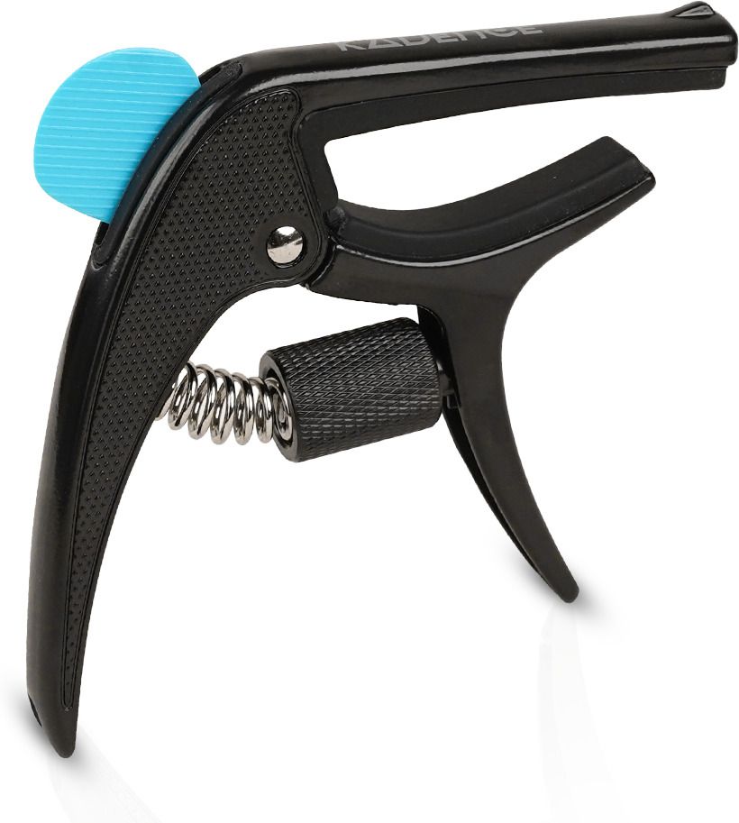 kadence CAP-S01BK Aluminium Capo, Bridge Pin Remover & Pick Holder: Touring Series Spring Guitar Capo-picture-17