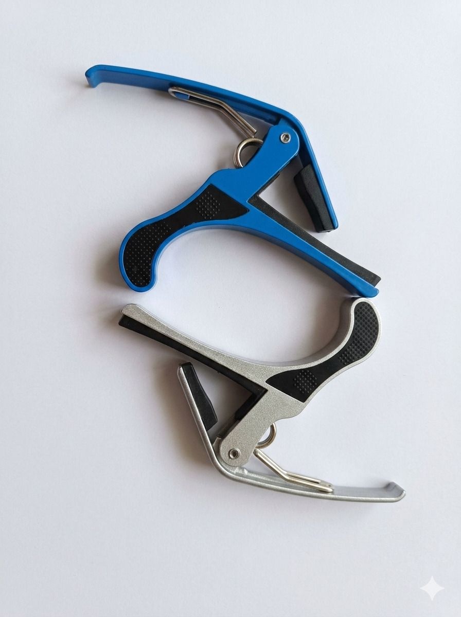 sls music 2 B4 silver & blue guitar capo for acoustic guitar Spring Guitar Capo-picture-27
