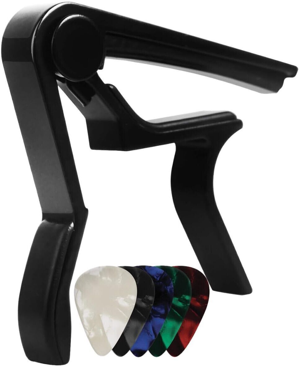 mocking bird One Handed Guitar Capo Quick Change Capo For Ukulele, Electric Acoustic Guitars Clutch Guitar Capo-picture-20