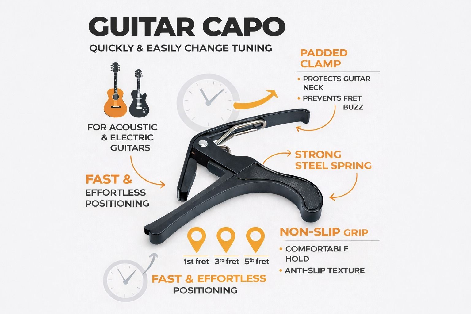 music galaxy Clutch Guitar Capo-picture-15