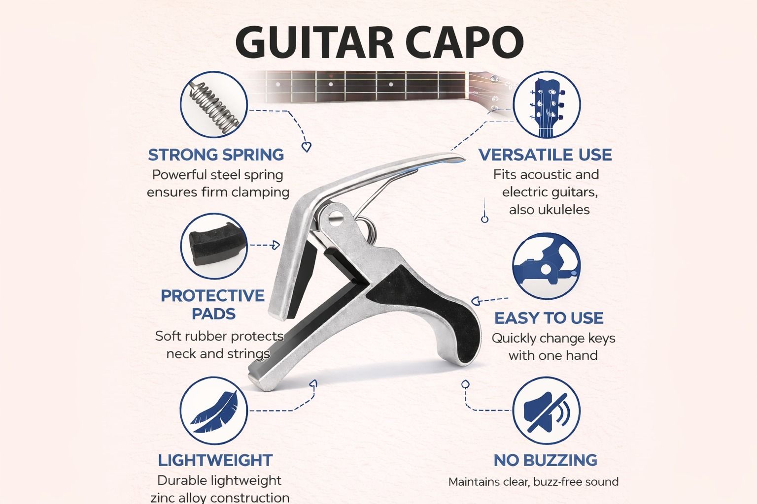 music galaxy Clutch Guitar Capo-picture-28