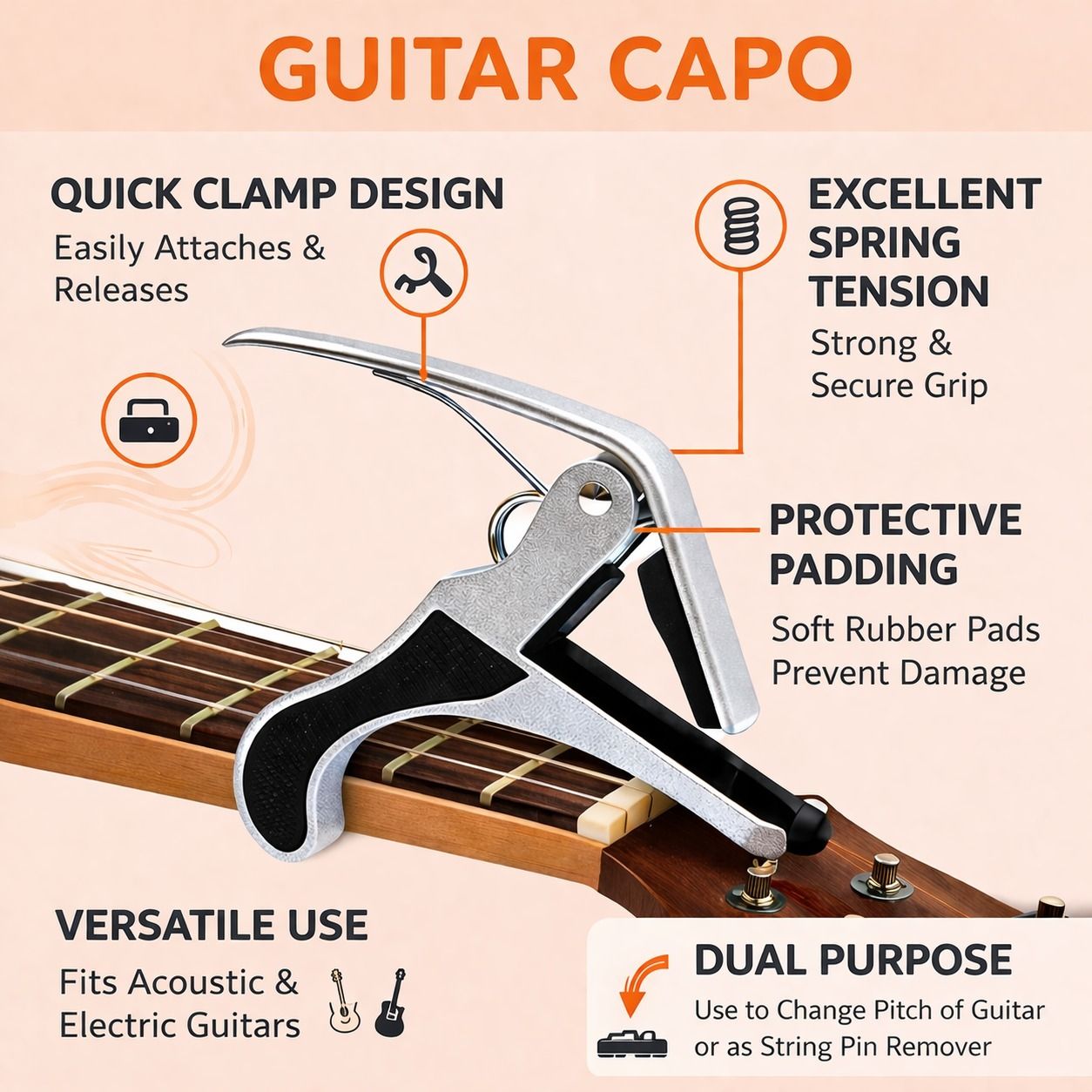 music galaxy Clutch Guitar Capo-picture-35