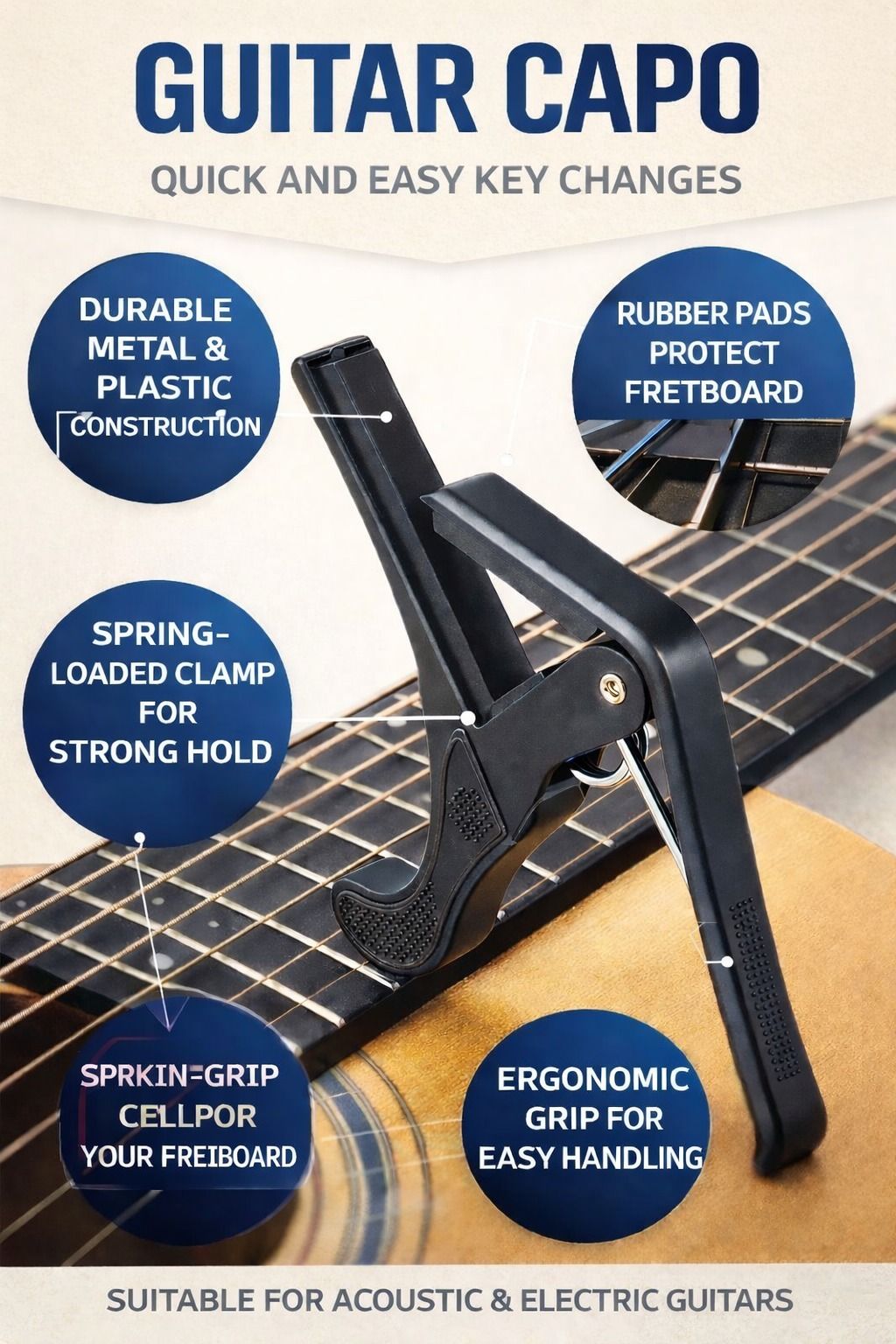 music galaxy Clutch Guitar Capo-picture-36