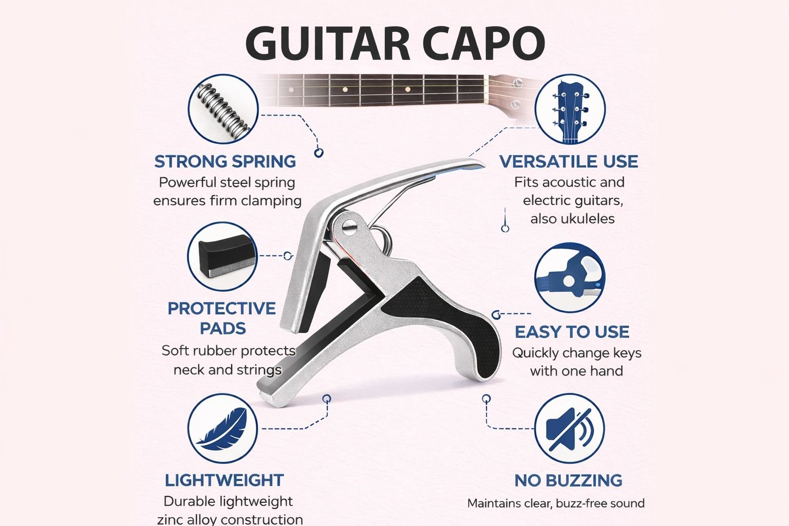 music galaxy Clutch Guitar Capo-picture-20