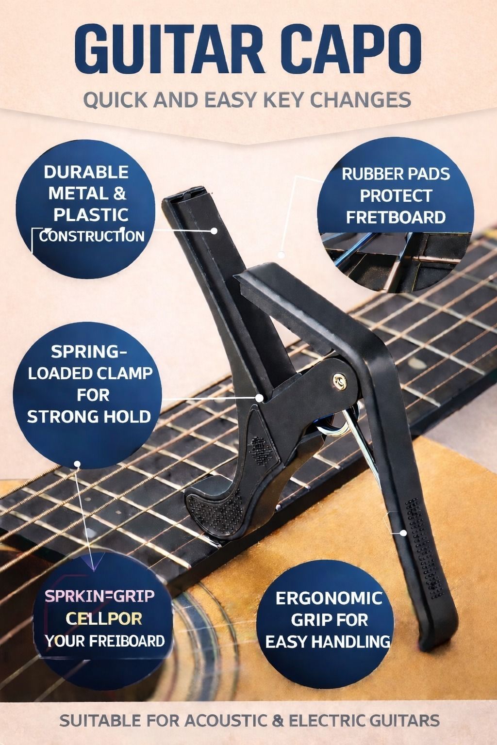 beat box Clutch Guitar Capo-picture-37