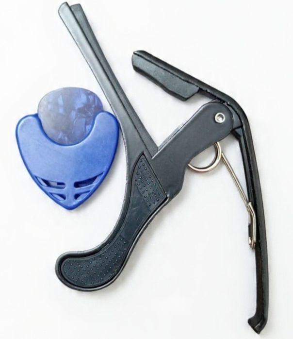 sls music B4 black Capo with blue Pick Holder for Acoustic Guitar, Spring Guitar Capo Spring Guitar Capo-picture-38