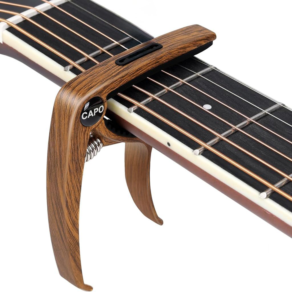 Alloy Guitar Capo with Silicone Pad for Acoustic Electric and Ukulele Spring Guitar Capo-image-33