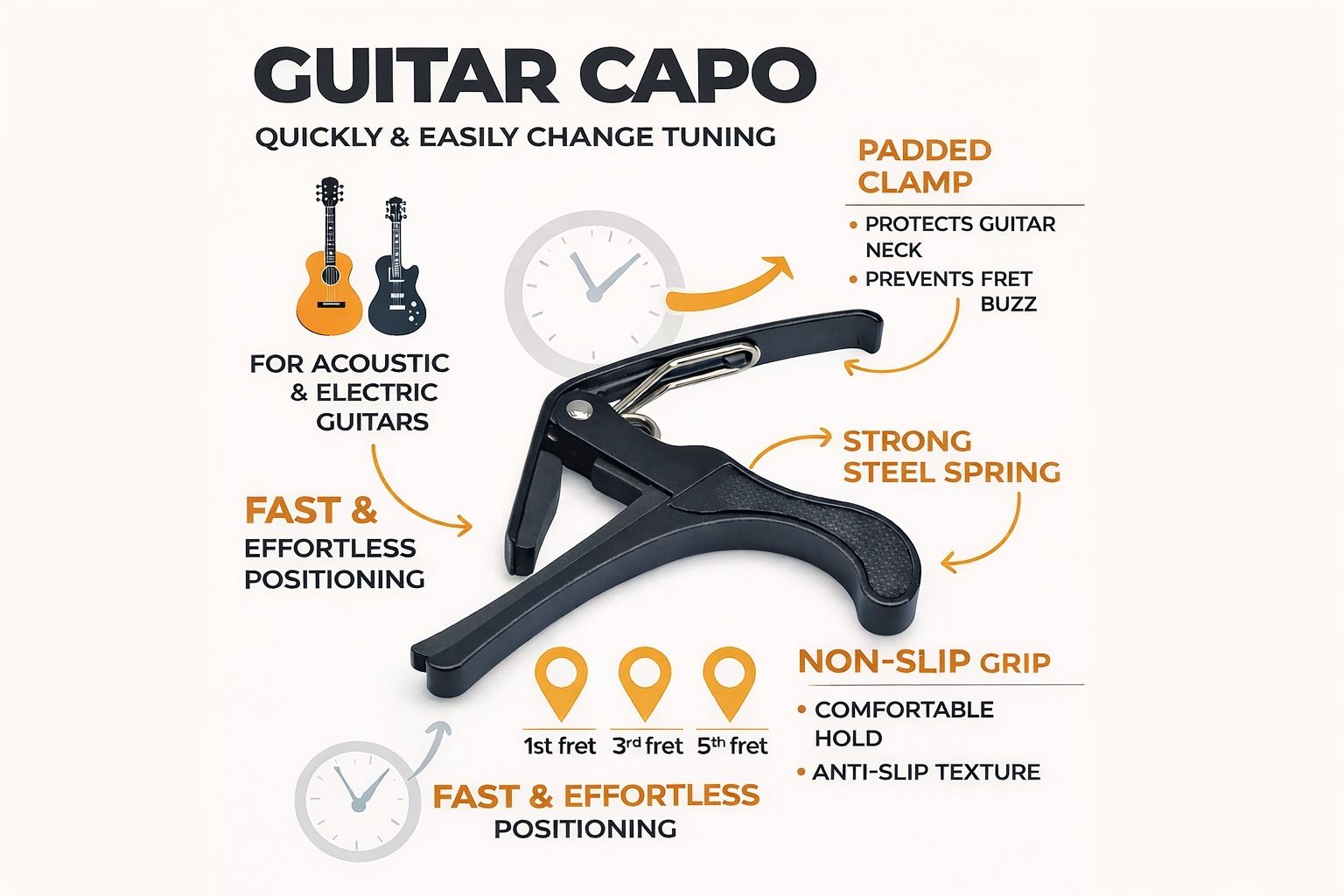 music galaxy Clutch Guitar Capo-picture-11