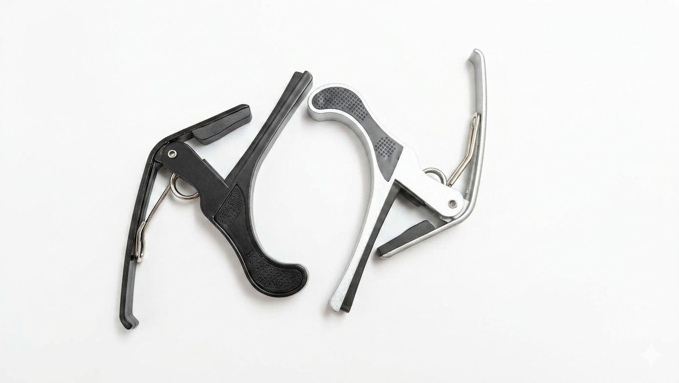 sls music 2 B4 Silver and Black Guitar Capo for acoustic guitar spring guitar Spring Guitar Capo-picture-13