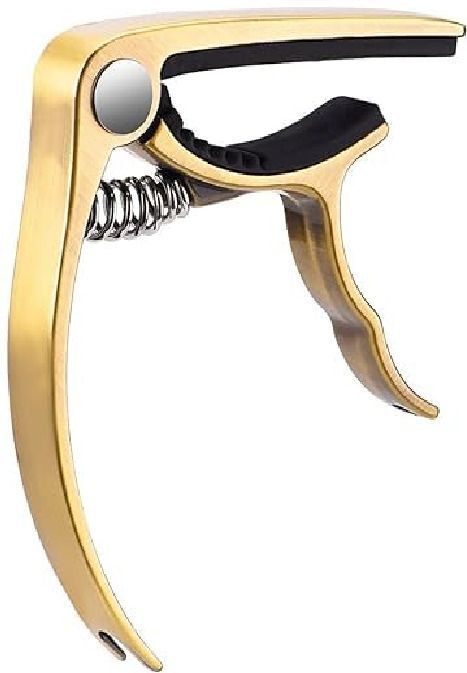 rythm enterprises 2 in 1 Guitar Capo with Pin Remover for Acoustic Guitar, 0.46mm Picks (10 Pcs) Spring Guitar Capo-picture-13