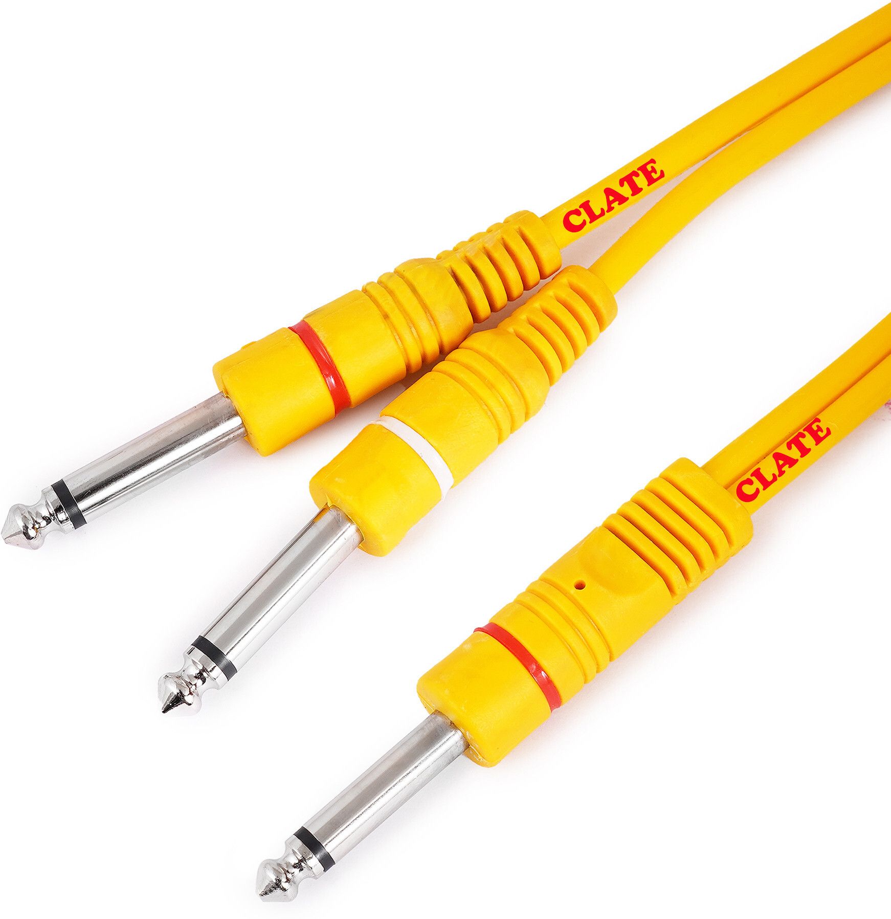 clate Premium 2Mono 6.35mm Mono Jack 1/4" TS Cable Guitar Patch Instrument Cable Straight TS Patch Cable-picture-28