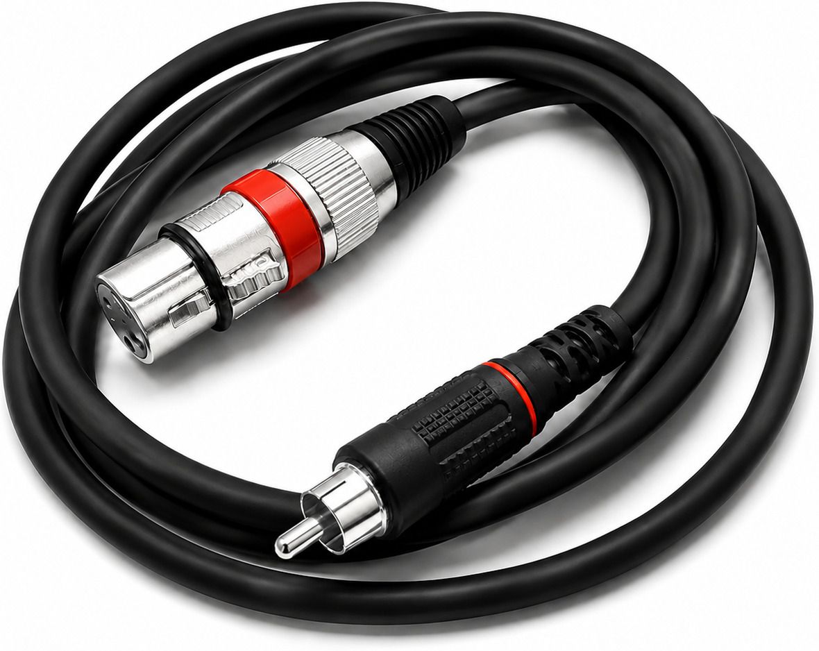 SHAONEX XLR Female to RCA Male Audio Cable Single Angled XLR Patch Cable-image-48