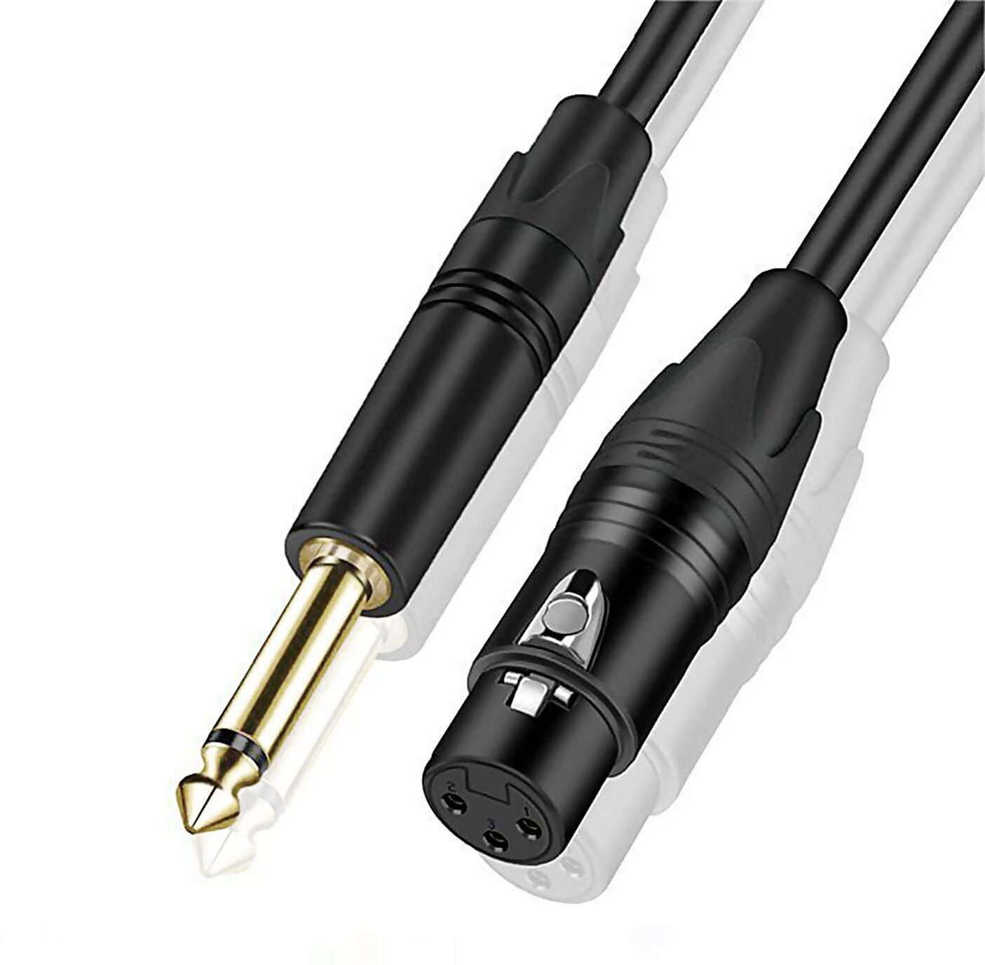 6.35mm Mono to XLR Female 1/4 Inch TS to XLR Cable for Microphones Amplifier Straight XLR Patch Cable-image-33