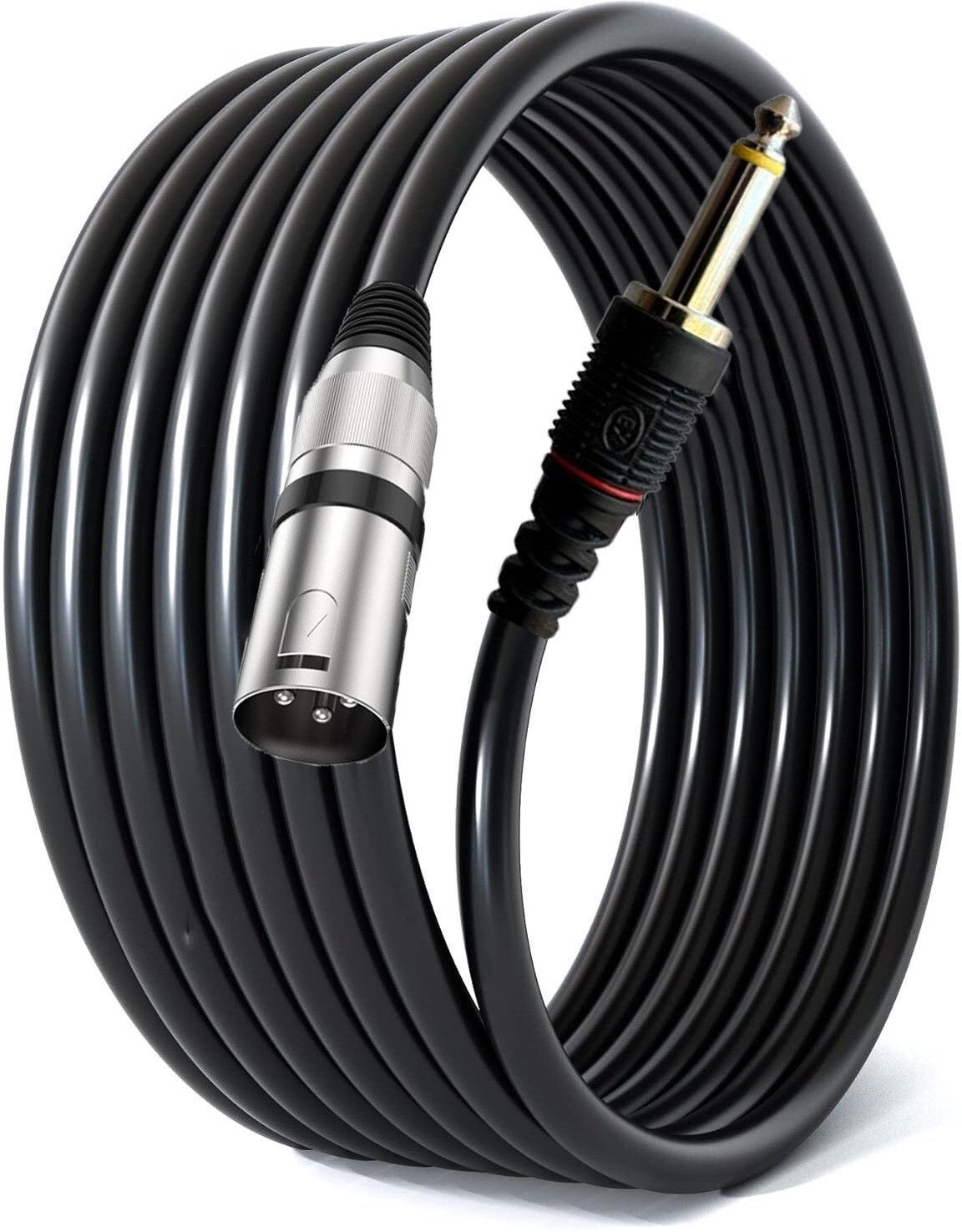 amg music 6.35mm (1/4 inches) Male to XLR Male Cable For Guitar, Amplifier, CD Player Straight XLR Patch Cable-picture-20
