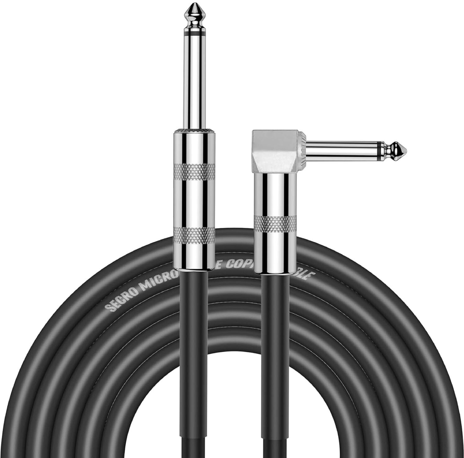wicrotec Guitar Cable Premium Electric Instrument Bass Cable AMP Cord Single Angled TRS Patch Cable-picture-16