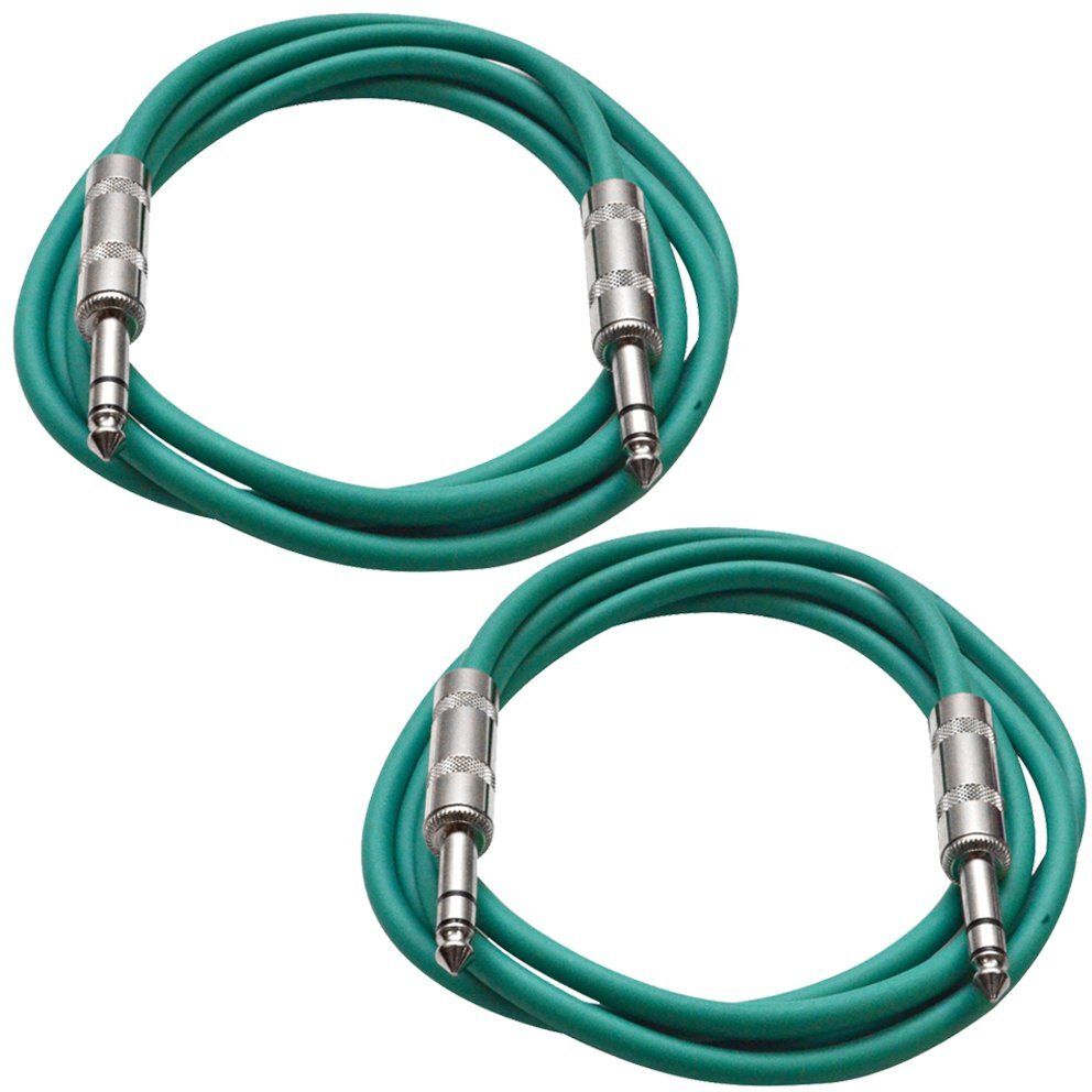 mortas (pack of 2 ) Guitar,Instrument 6.35mm Mono Jack Male To 6.35 mm Male 1/4" Double Angled TRS Patch Cable-picture-24