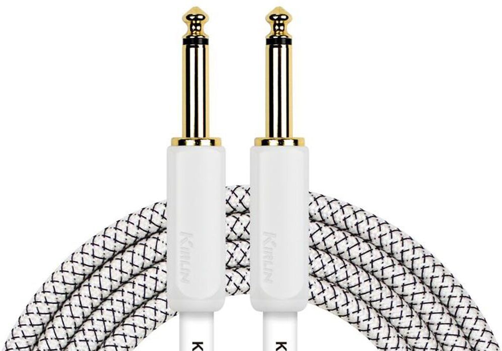 kirlin IWB-201WEG WT Premium Plus 6 mtr Instrument Cable Straight TS Patch Cable-picture-13