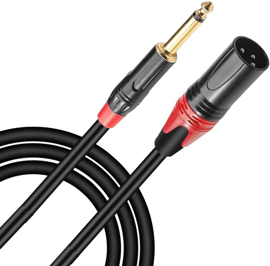 XLR cable to 6.35mm (1/4 Inch) TS Jack Microphone Cable 3PIN Instrument Cable Straight TS Patch Cable-image-8