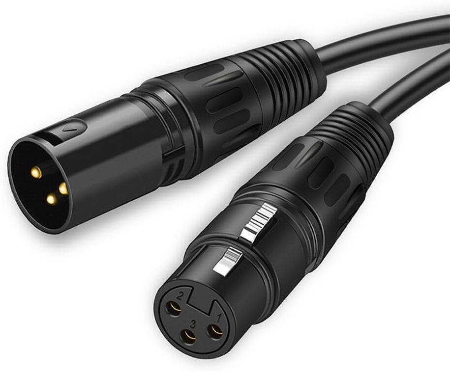 techblaze 10 Foot XLR Cable Male to Female Balance Microphone XLR Cable For DJ Light Mic Straight XLR Patch Cable-picture-25