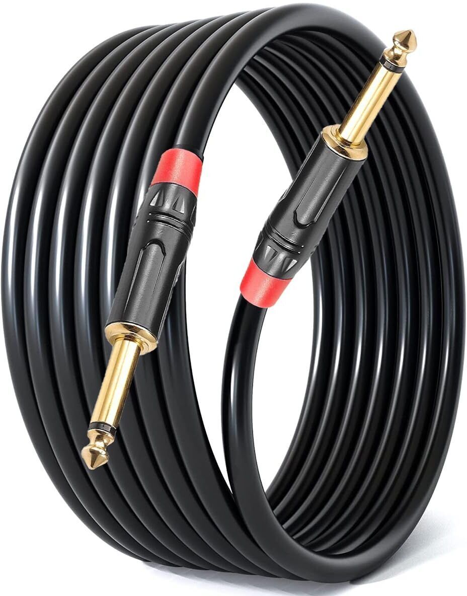 Guitar Cable 1/4 inch to 1/4 inch Stereo Jack Audio Path Cord Cable For Mixer Straight TRS Patch Cable-image-48