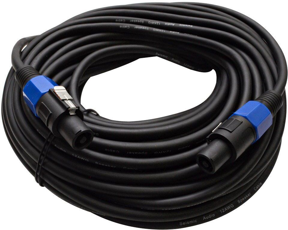 98FT Speakon Cable Male to Male Cable for Speaker ,DJ, Amplifier with Twist Lock Double Angled TS Patch Cable-image-8