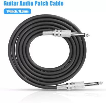 mortas Guitar Cable - 6.35mm Male to 6.35mm Single Angled TS Patch Cable-picture-11
