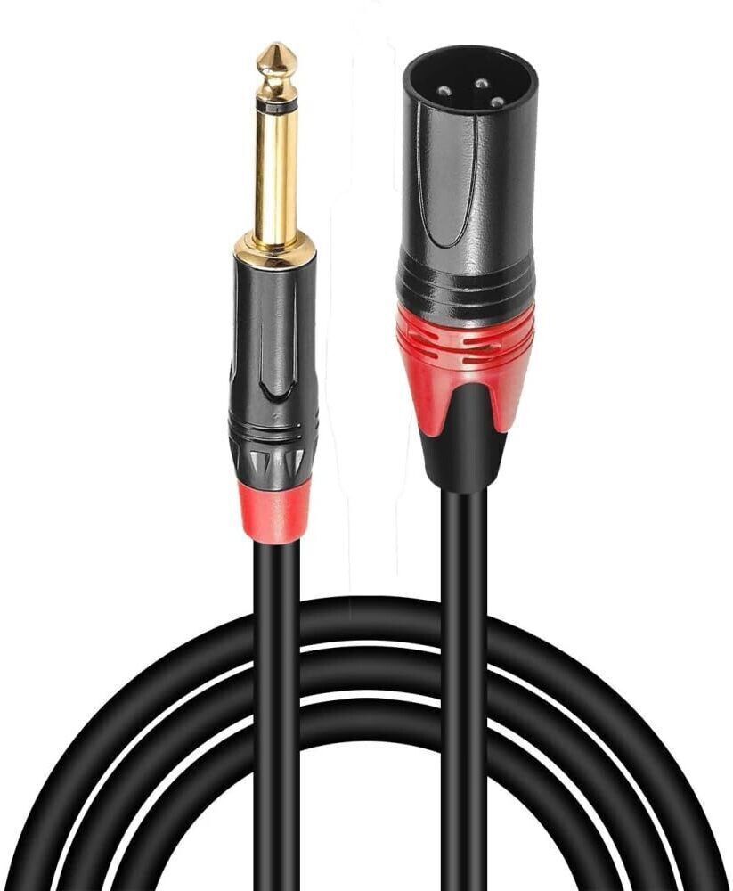 6.35mm To XLR Cable Male Mic Patch Cord XLR to Jack TS Mono Audio connect Cable Straight TS Patch Cable-image-35
