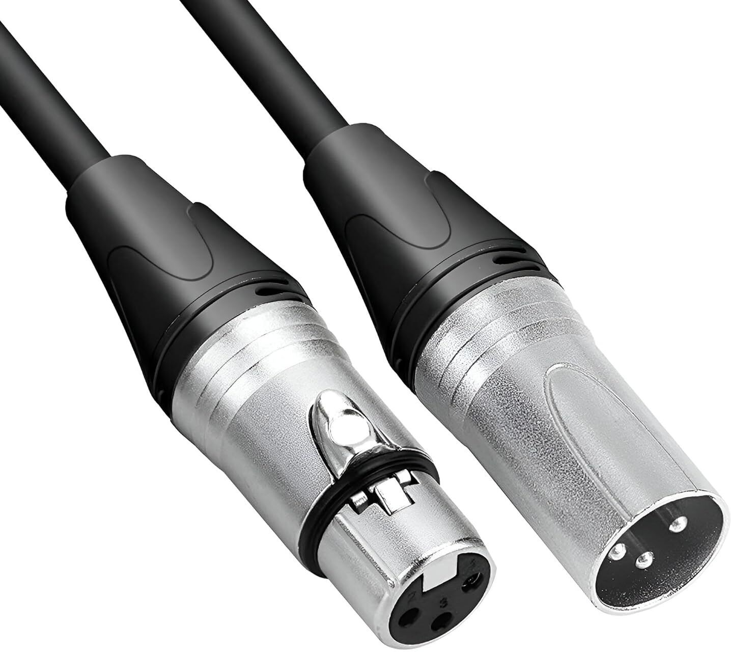 Premier Series (3 Pin) Microphone Cable - XLR Male to Female Mic Cable Double Angled XLR Patch Cable-image-44