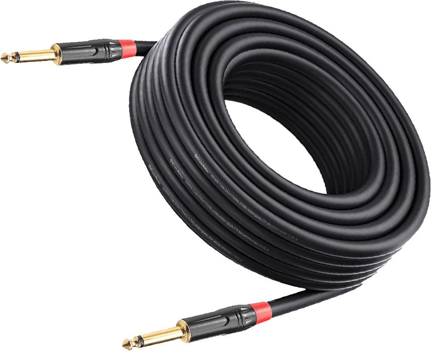 imaginea 6.35mm 1/4" TS to 6.35mm 1/4" TS Balanced Stereo Audio Cable Straight TS Patch Cable-picture-36