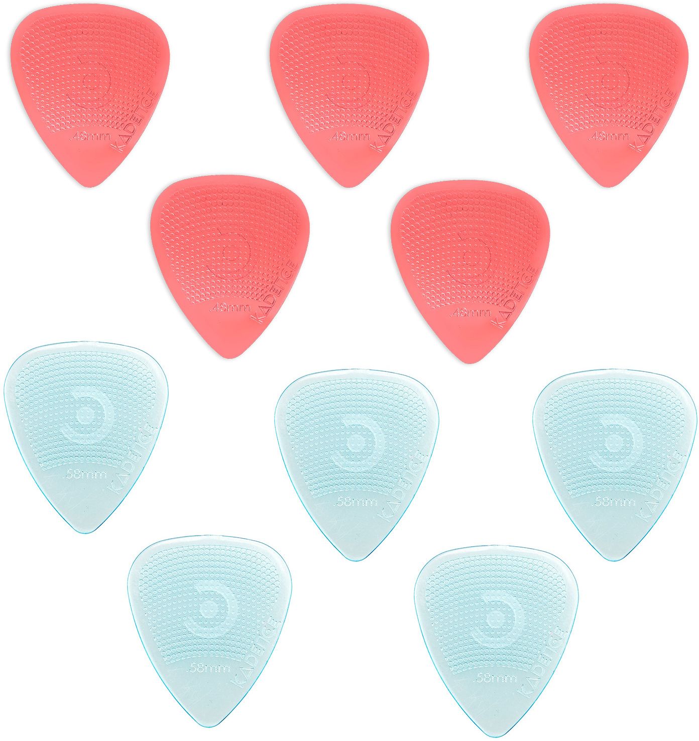 Guitar Picks with Hostile Grip 0.58mm- 5pc and 0.48mm - 5Pc Guitar Plectrums PC Guitar Pick-image-48