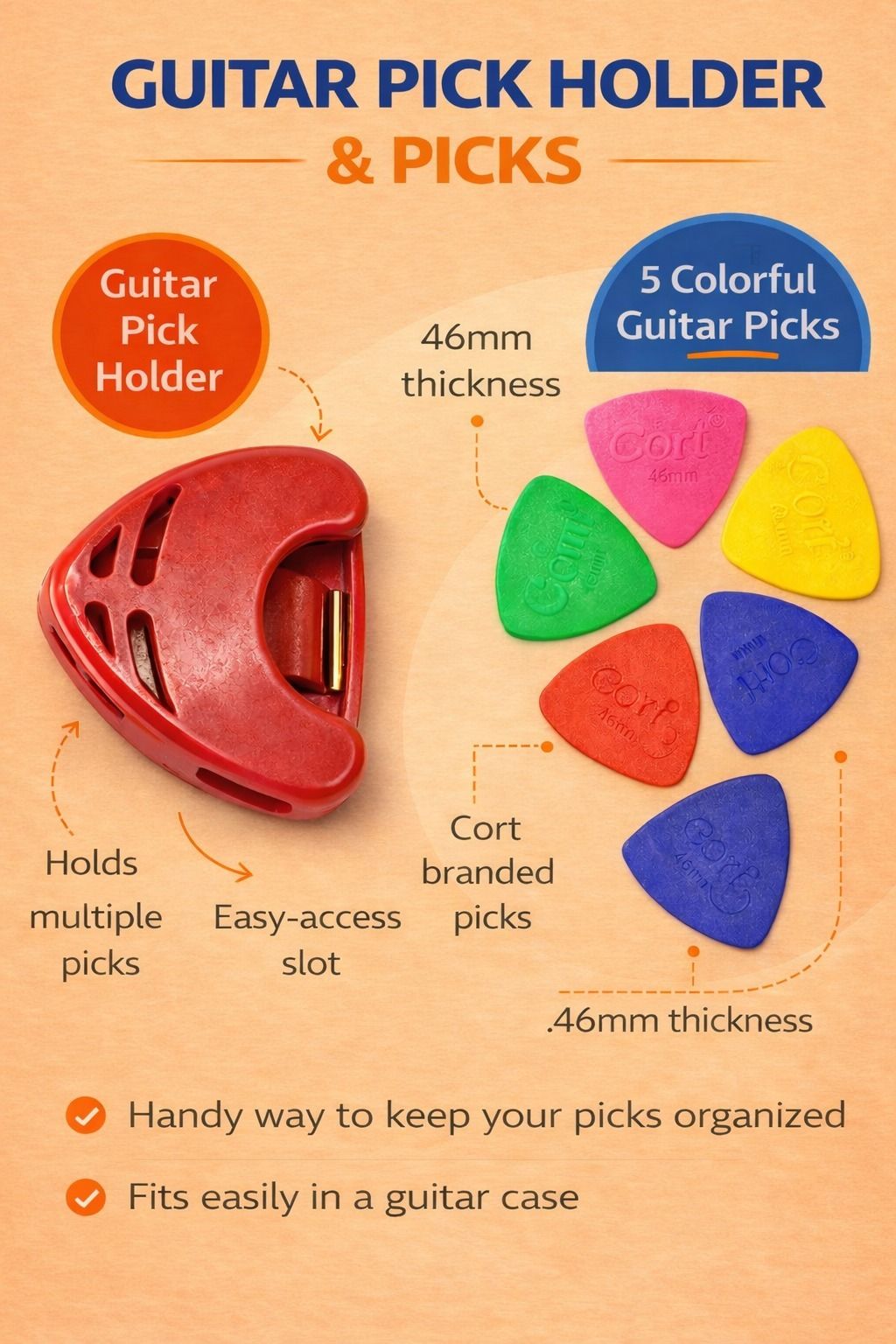 beatbox 6 MULTI COLOR PICKS AND 1 PICK HOLDER AB22 Guitar Pick-picture-40