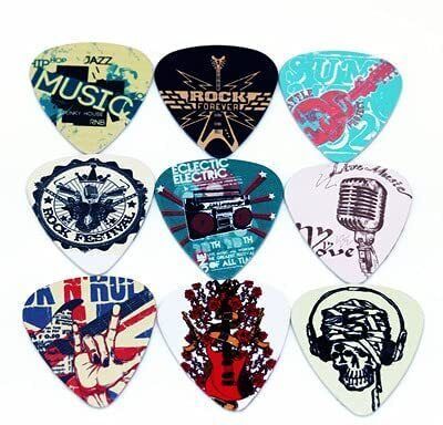 ezliving 9 PCS Assorted Pearl Celluloid Guitar Picks 1.00mm Guitar Pick-picture-10