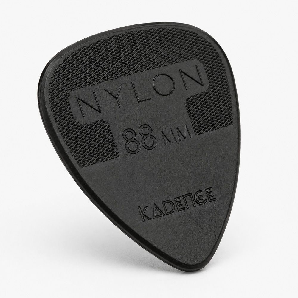 kadence NG88 Jamming Series 0.88 mm Nylon Plectrums with Anti-Slip Grip | Black Guitar Pick-picture-32