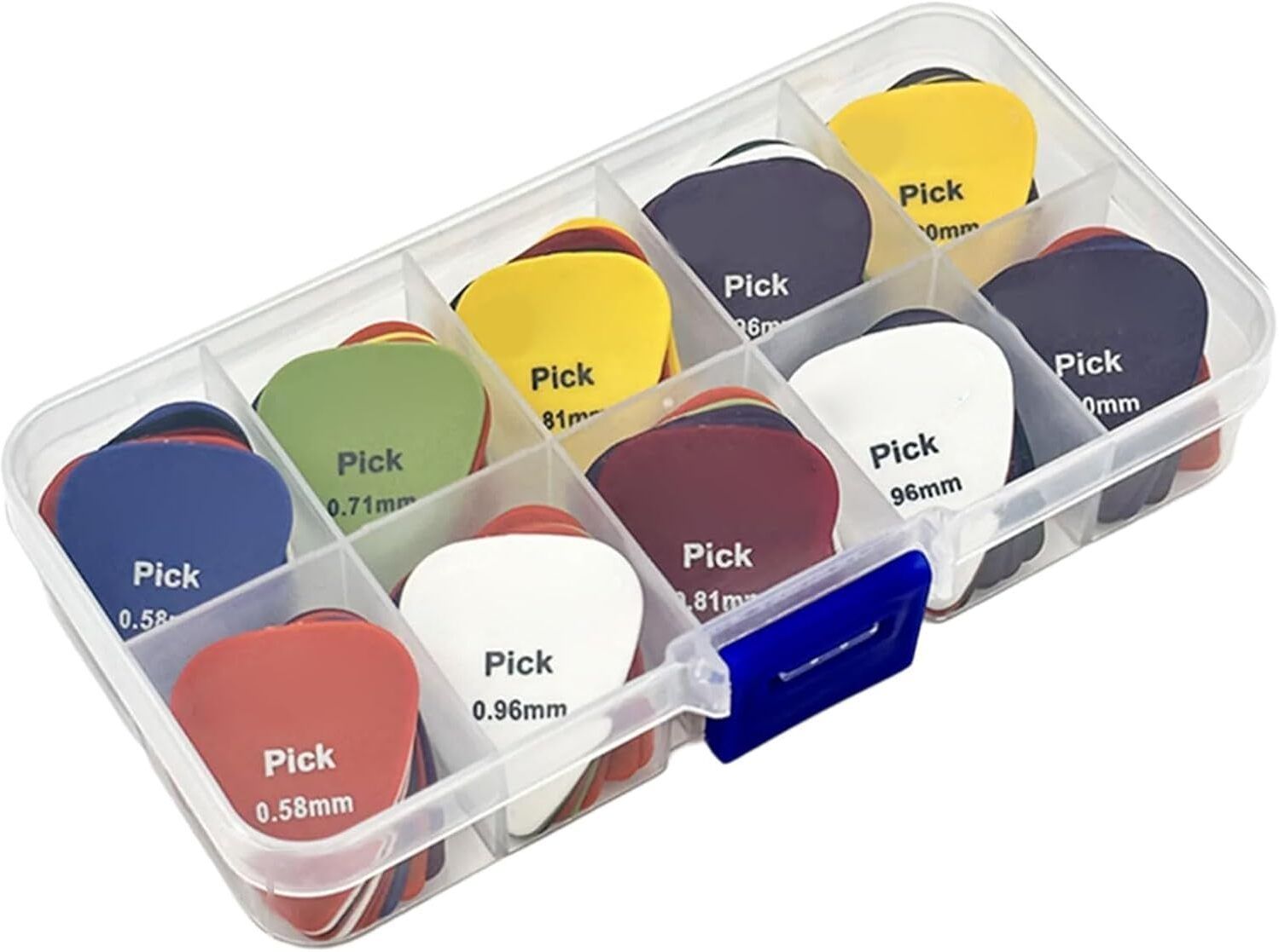 24 Pcs Guitar Pick Set with Storage Case - Celluloid Plectrums, Mixed Guitar Pick-image-45