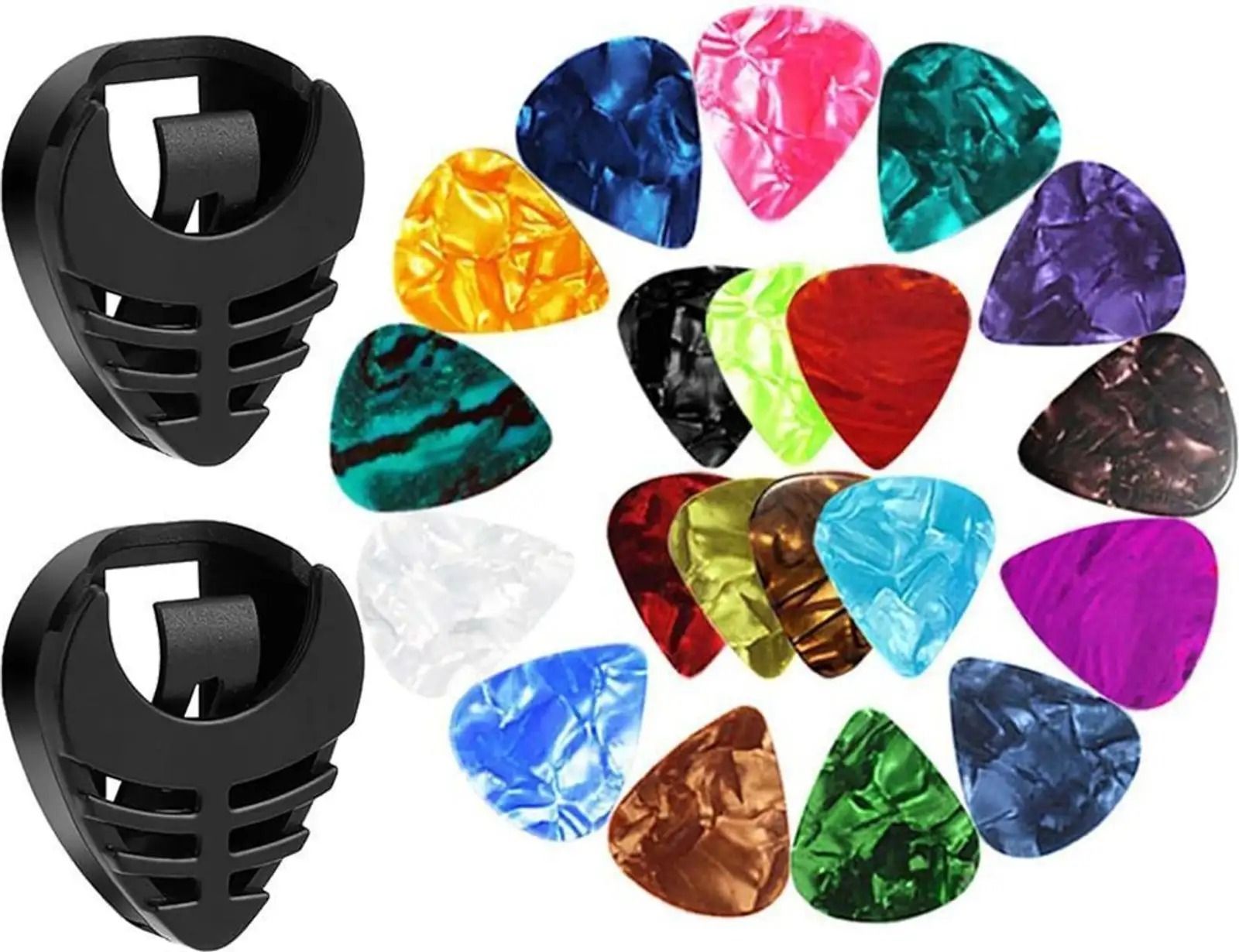 pleasure 20 Guitar Picks with 2 Pick Holders | For Acoustic & Electric Guitar Guitar Pick-picture-11