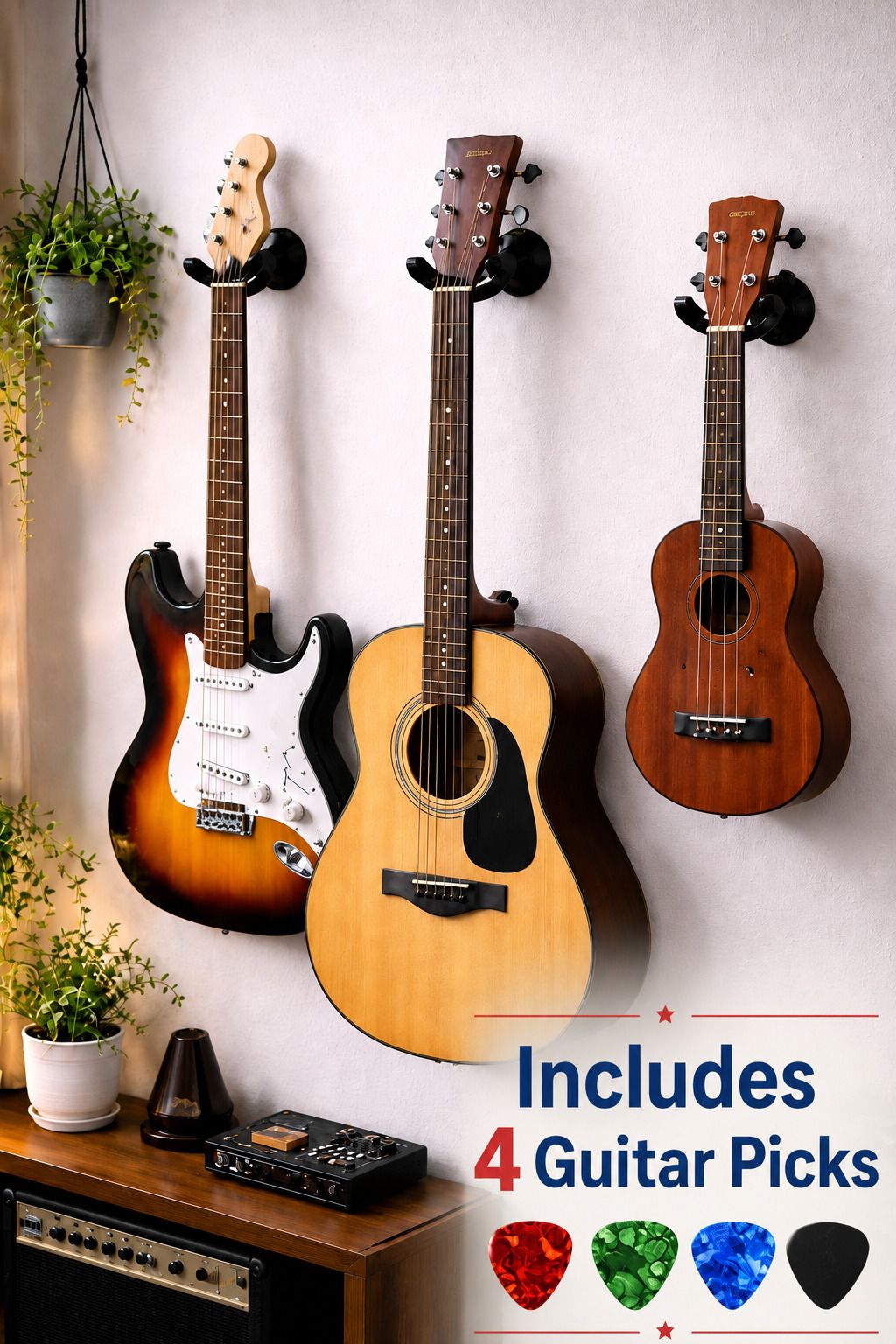 ADHMART Guitar Wall Hanger-picture-0