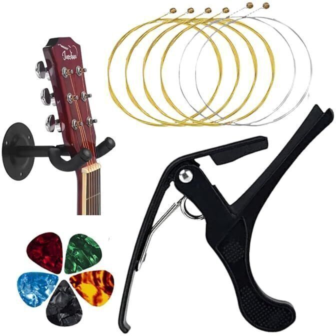 urban infotech Guitar Stand Wall Hangers with Picks ,strings and capo Hanger Hanger-picture-25