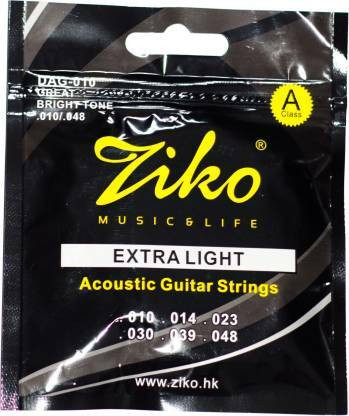 kanha hub Acoustic Ebullient Art Acoustic Ziko Strings Guitar String (6 Strings) Guitar String image 1