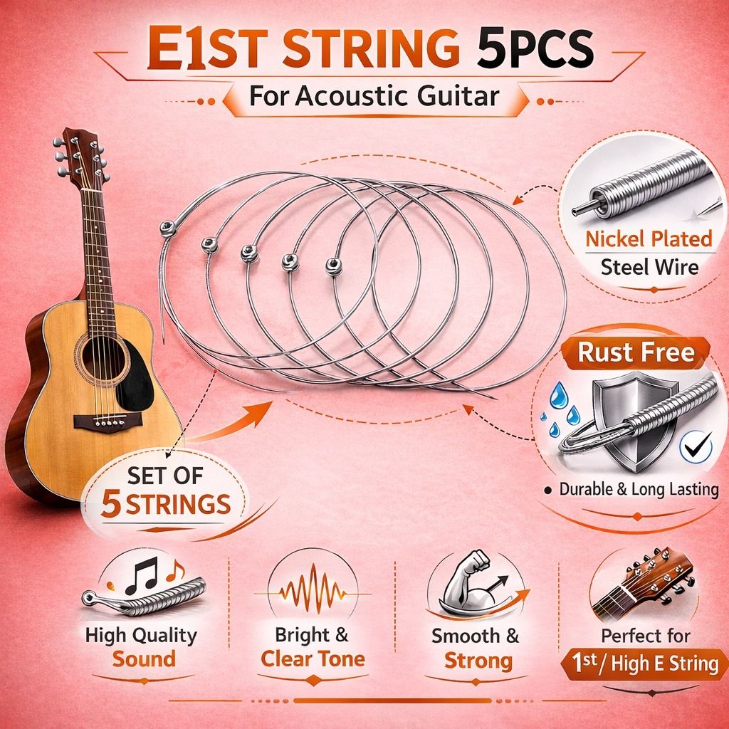 beatbox Acoustic e1st string for accoustic guitar 5 piece abc9 Guitar String-picture-12
