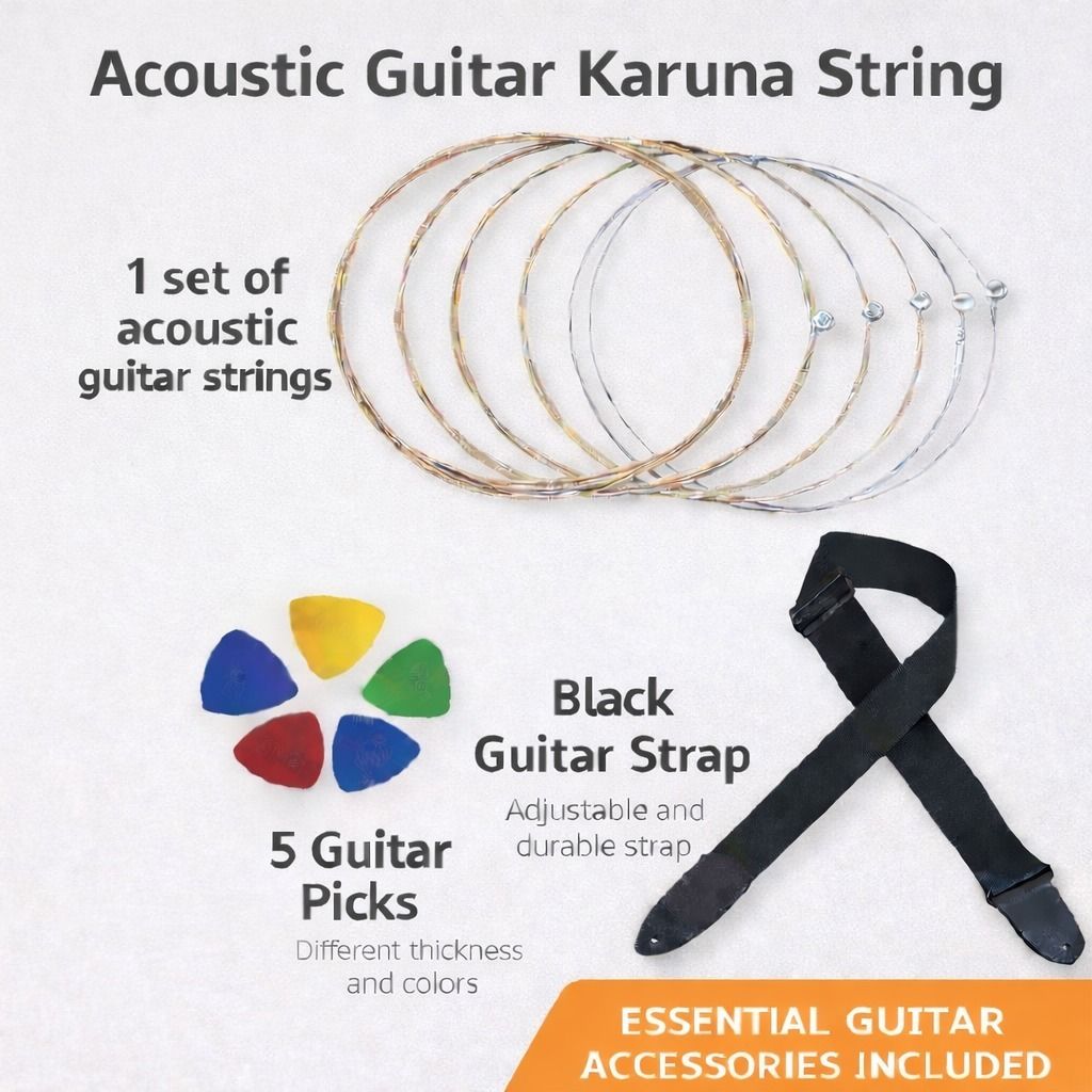 music galaxy Acoustic KARUNA STRING BLACK BELT 5 PICKS MGPK2 Guitar String-picture-25