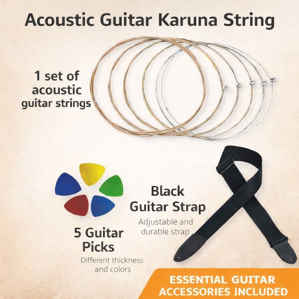 music galaxy Acoustic KARUNA STRING BLACK BELT 5 PICKS MGPK8 Guitar String-picture-24