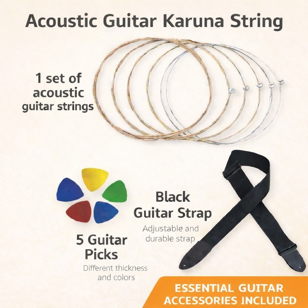 music galaxy Acoustic KARUNA STRING BLACK BELT 5 PICKS MGPK6 Guitar String-picture-28