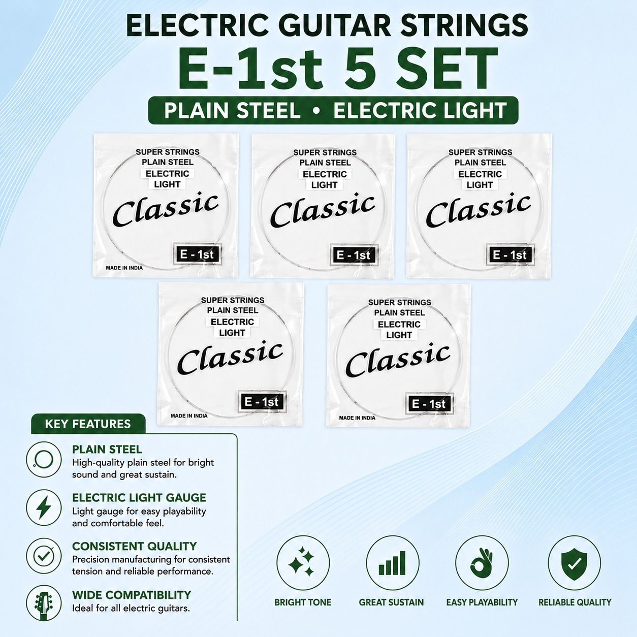 Electric 5PCS ELECTRIC GUITAR STRING AB17 Guitar String-image-36