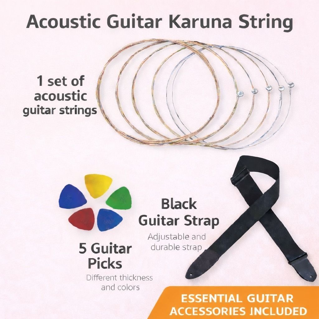 beatbox Acoustic KARUNA STRING BLACK BELT 5 PICKS MGPK4 Guitar String-picture-45